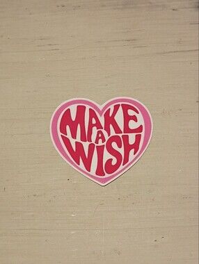 10/$10 Stickers Decals - Make A Wish Heart - Brand New Stickers